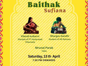 Jambul Baithak Sufiana: A Night of Melodies with Bhargav Gandhi and Vilandi Kulkarni 
